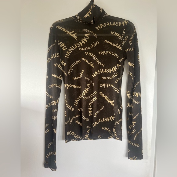 Nanushka Harri Mesh Turtleneck - L - Picture 4 of 4